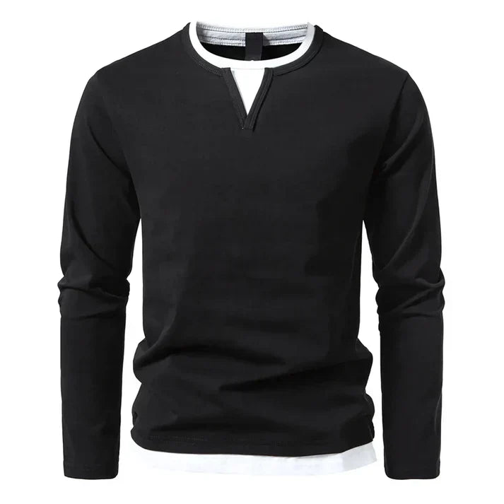 Rubén — Camiseta Manga Larga Algodón Premium | Hombre