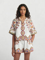Bohemian Floral Print Two-Piece Set