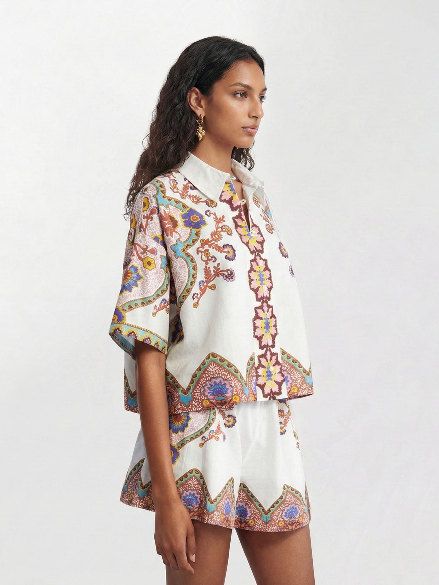 Bohemian Floral Print Two-Piece Set