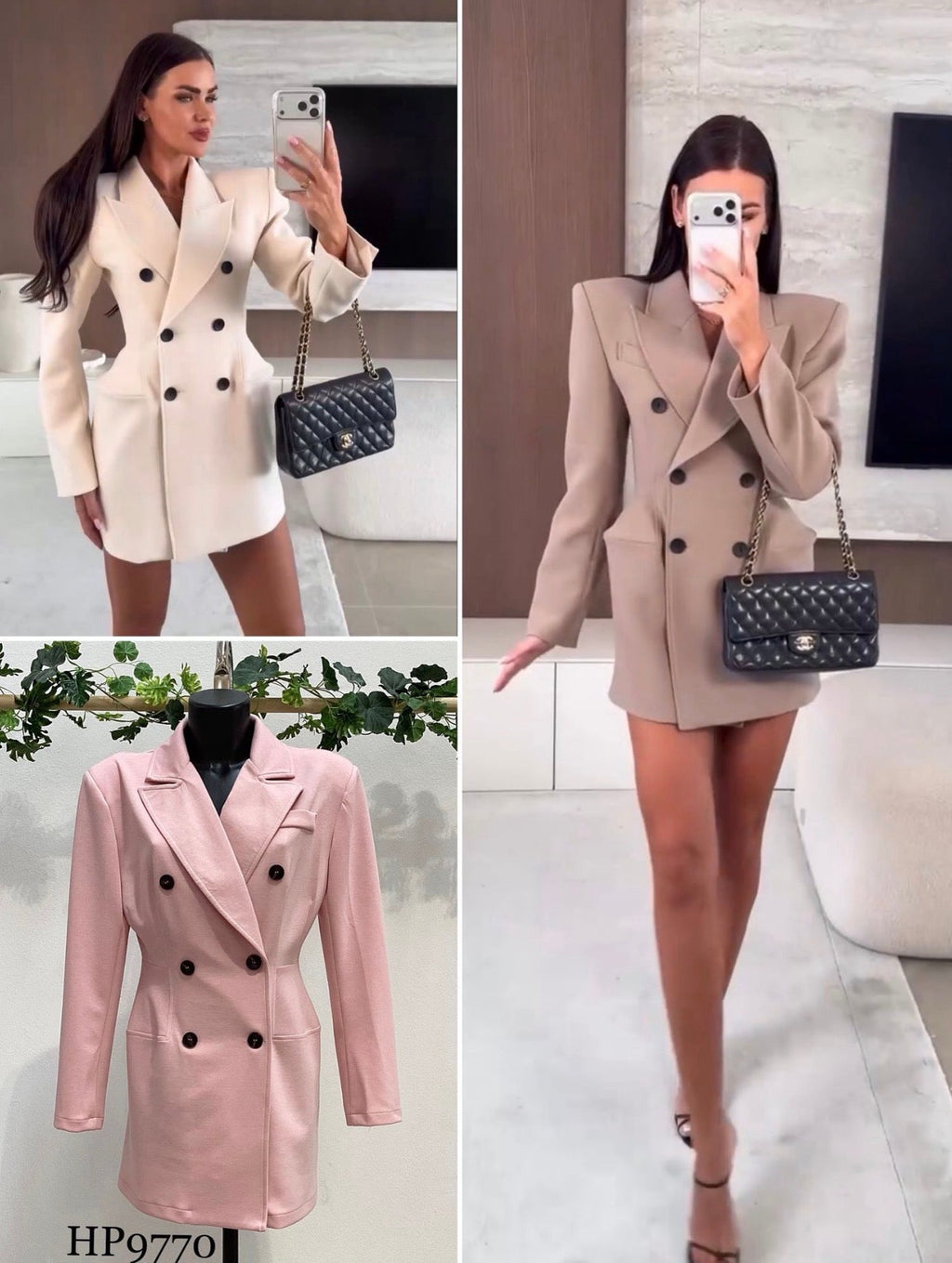 Madame Elegancia — Vestido Blazer Doble Botonadura | Autoridad
