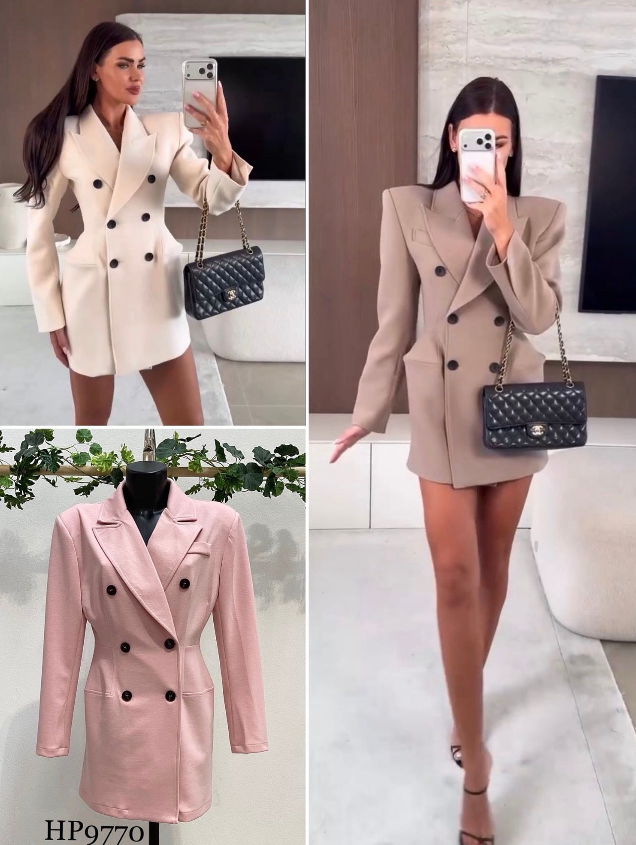Madame Elegancia — Vestido Blazer Doble Botonadura | Autoridad