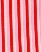 Pink Striped Bikini Set