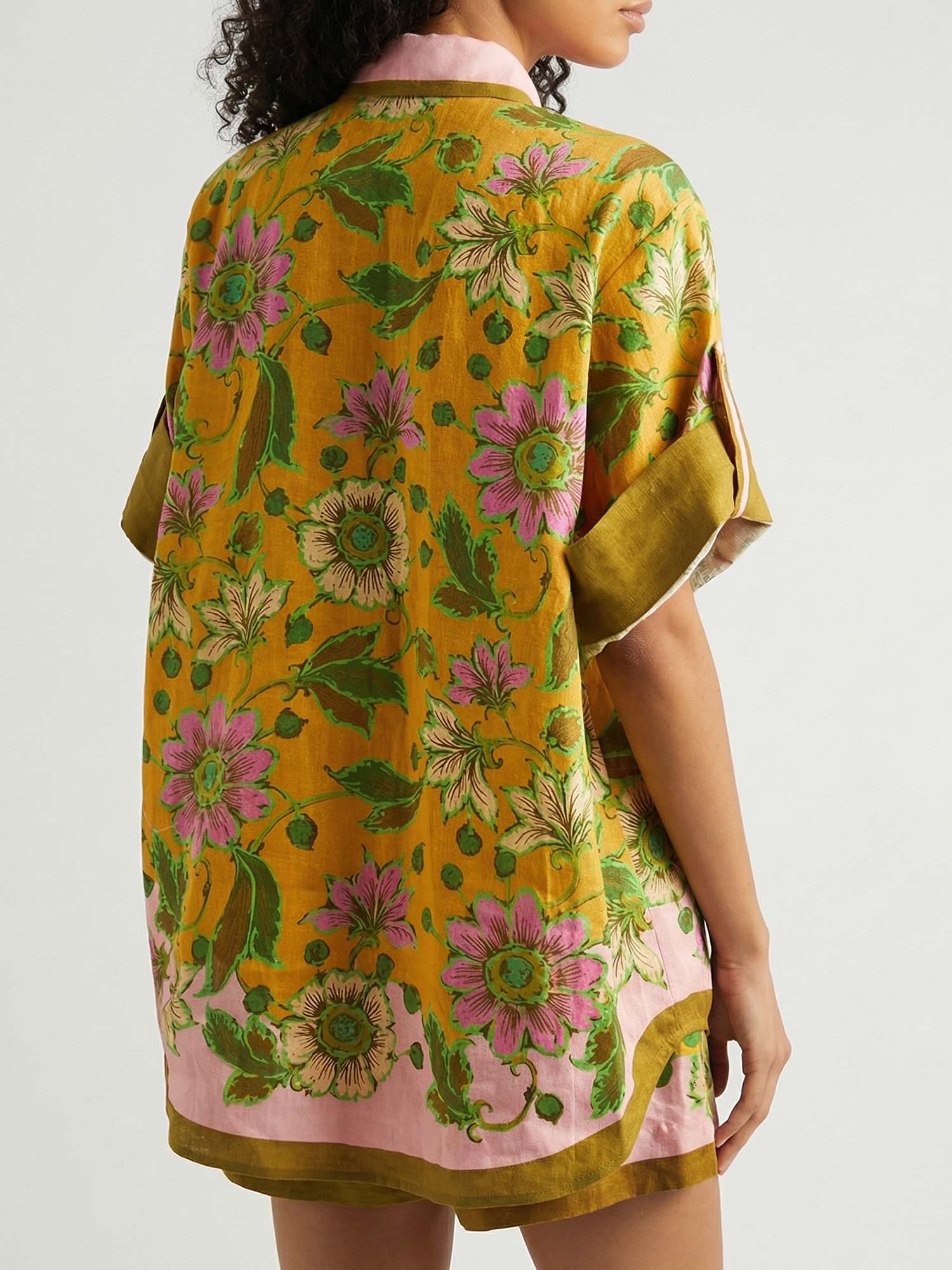 Tropical Botanical Shirt & Shorts Set