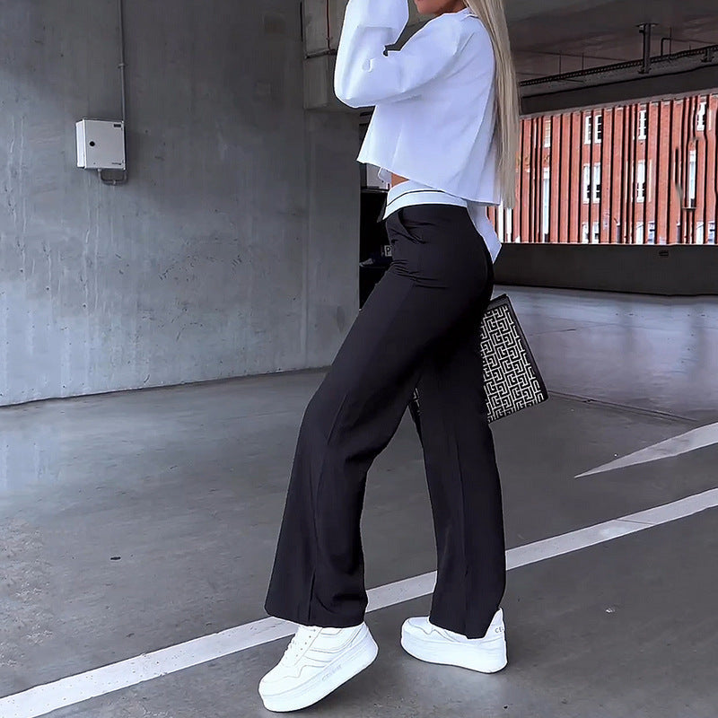 Conjunto — Camisa y Pantalón de Traje Holgado | Mujer