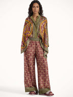 Bohemian Graphic Oversized Shirt