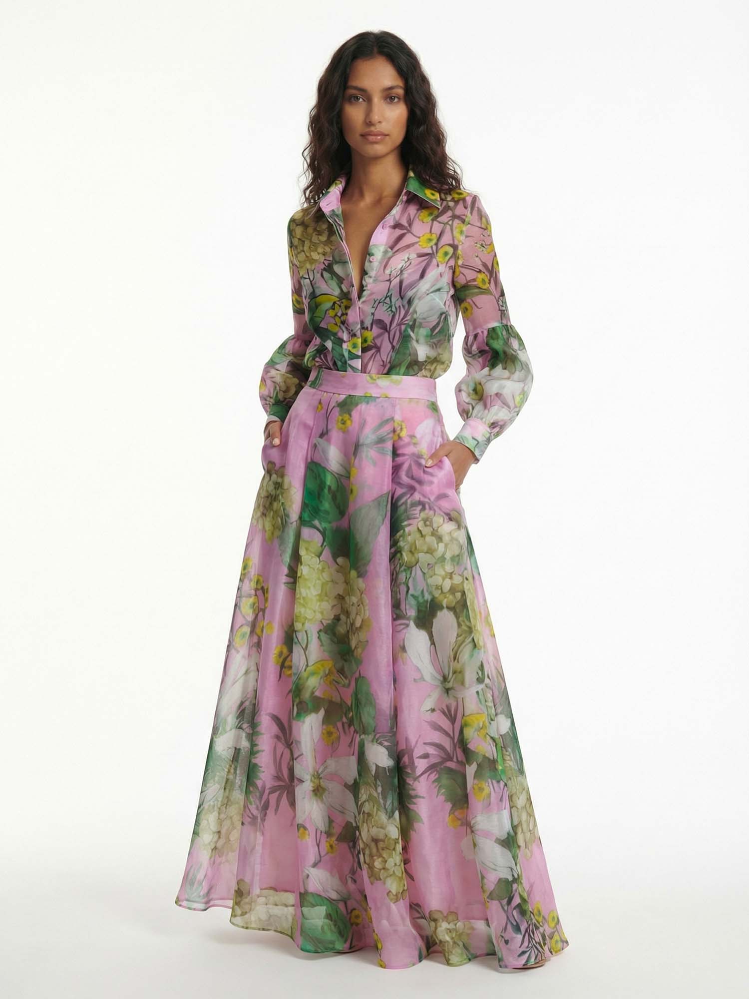 ELENA | Camisa floral de corte holgado