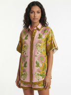 Tropical Botanical Shirt & Shorts Set