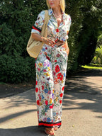 Botanical Bliss Wide-Leg Pants