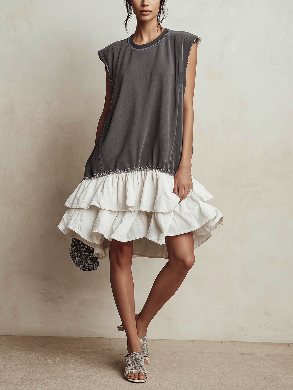 JOSEFINA | Vestido casual de bloques de color y corte amplio