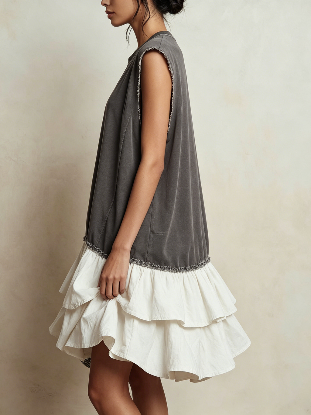 JOSEFINA | Vestido casual de bloques de color y corte amplio