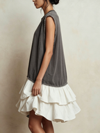 JOSEFINA | Vestido casual de bloques de color y corte amplio
