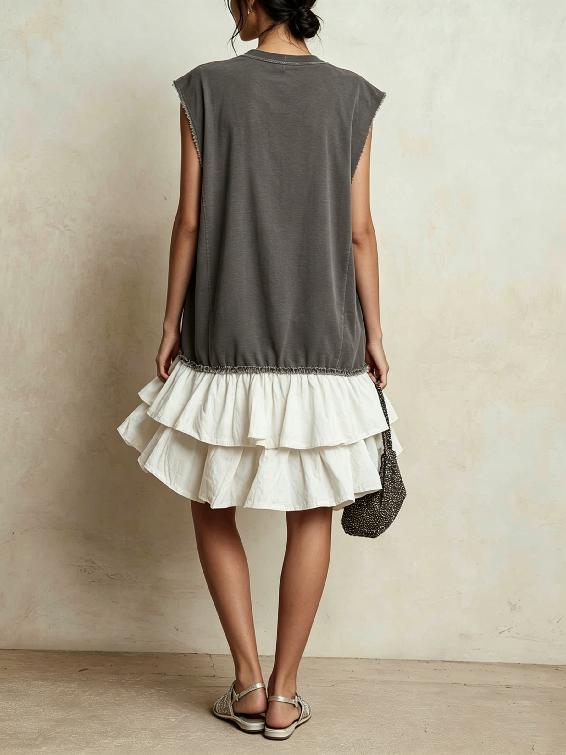 JOSEFINA | Vestido casual de bloques de color y corte amplio