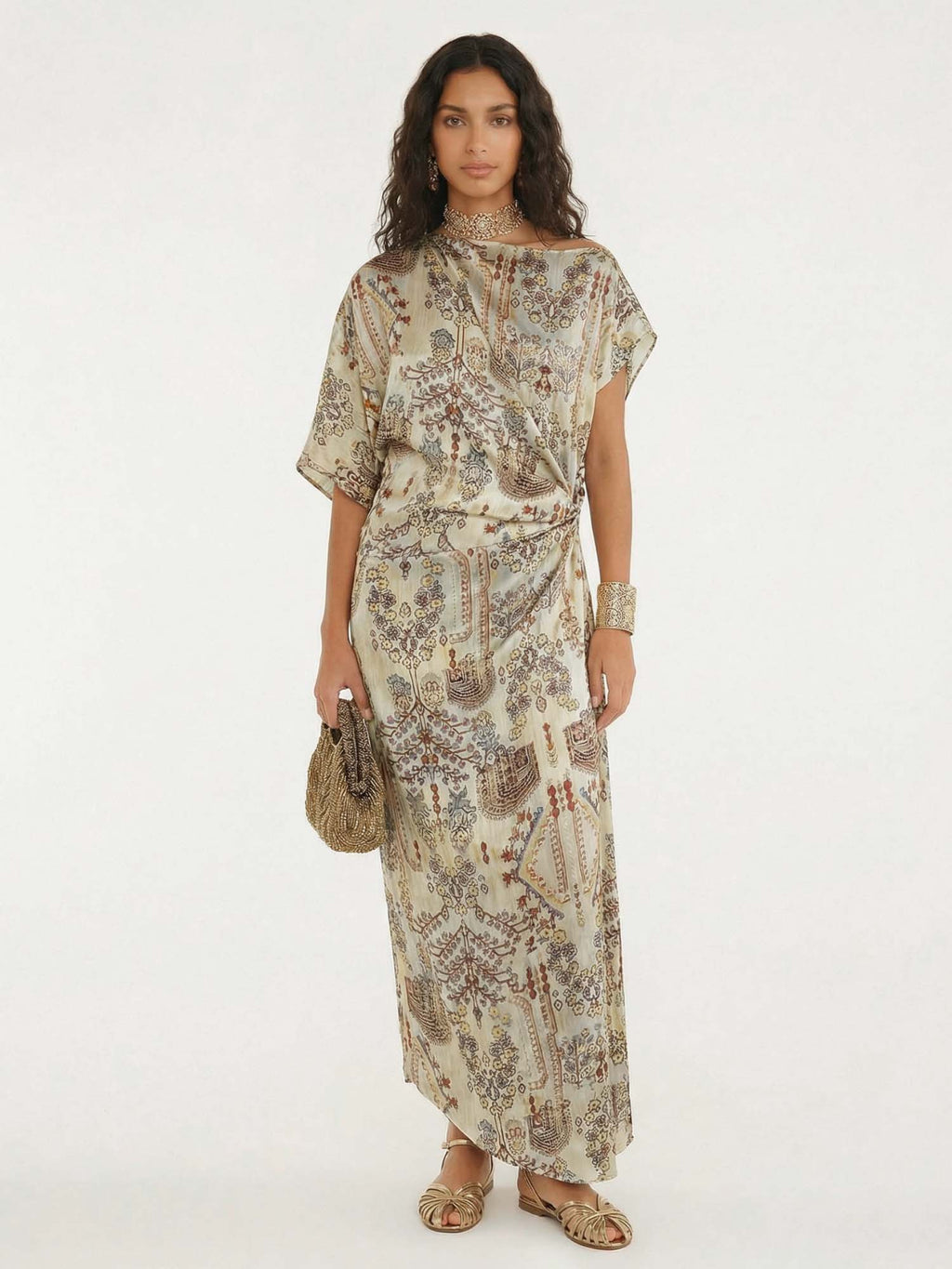 Bohemian Tapestry Maxi Dress