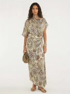 Bohemian Tapestry Maxi Dress