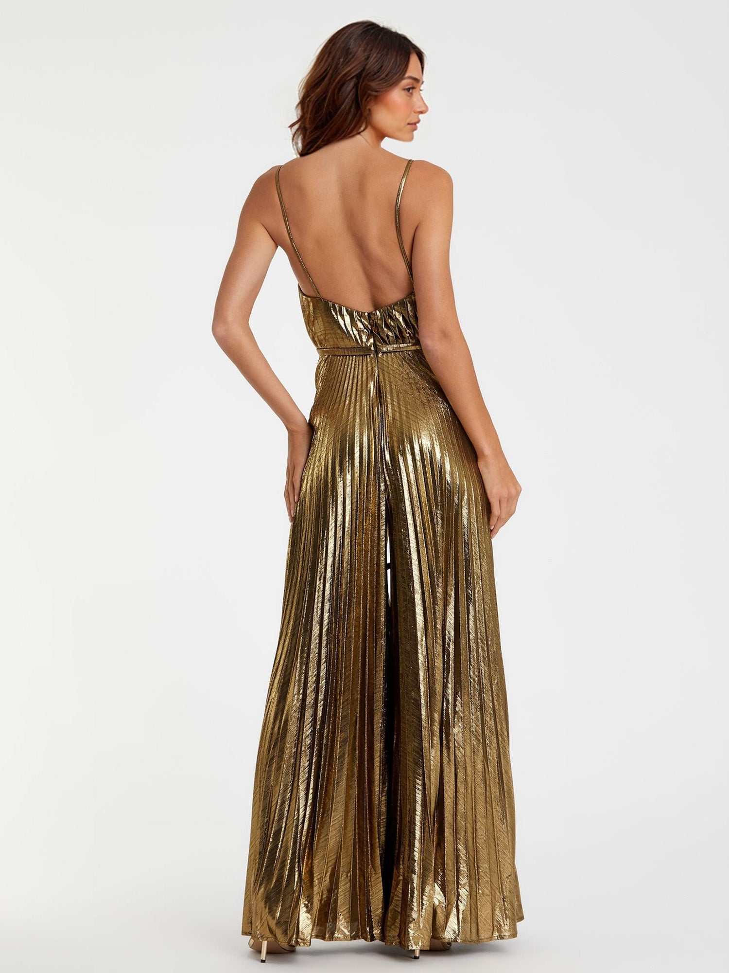 V-Neck Slip Party Wide Leg Jumpsuit