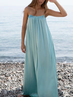 Flowy Spaghetti Strap Maxi Dress