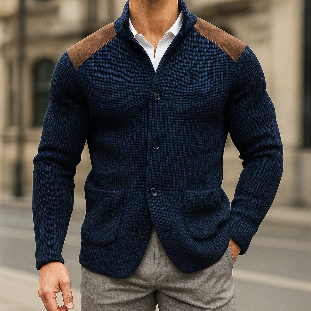 Silvoro — Blazer de Punto Texturizado Hombre