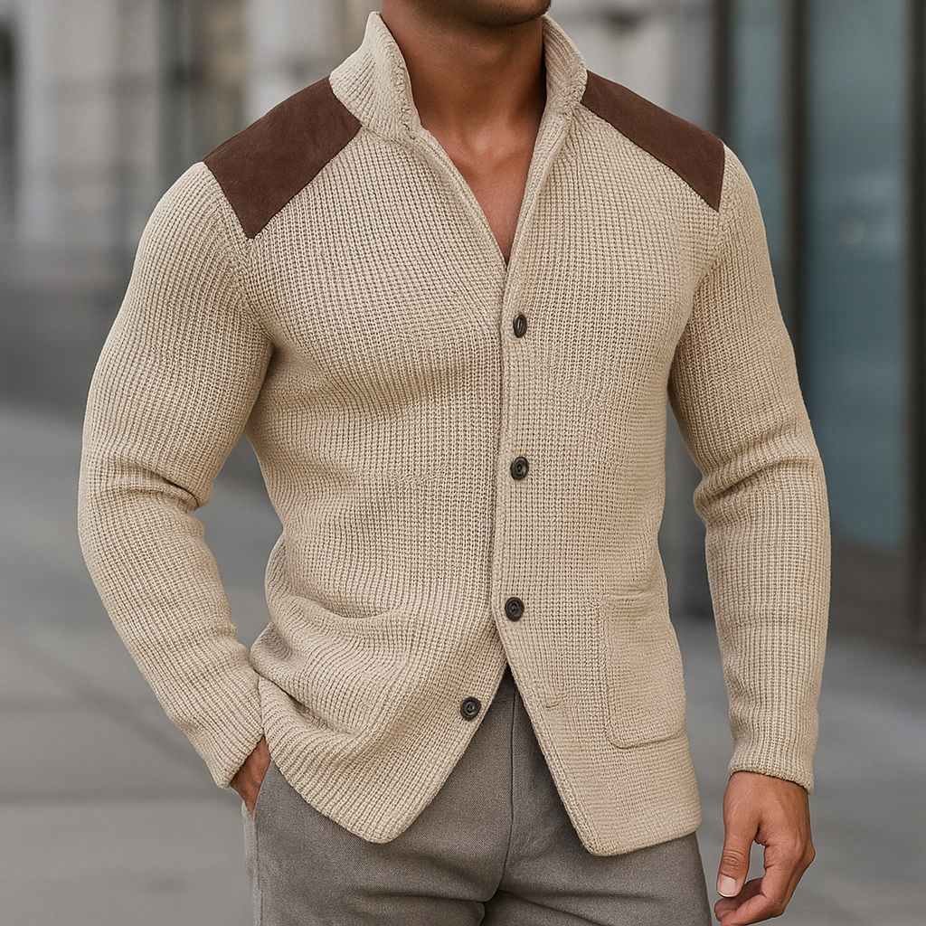 Silvoro — Blazer de Punto Texturizado Hombre