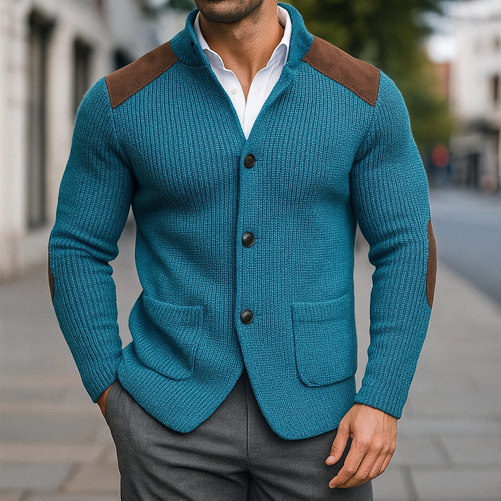 Silvoro — Blazer de Punto Texturizado Hombre