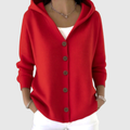 AINARA | Chaqueta de punto con capucha