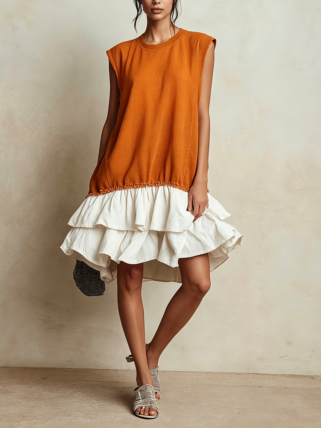 JOSEFINA | Vestido casual de bloques de color y corte amplio