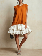 JOSEFINA | Vestido casual de bloques de color y corte amplio
