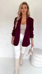 Zoe — Blazer Oversize con Manga Drapeada | Alta Costura Urbana