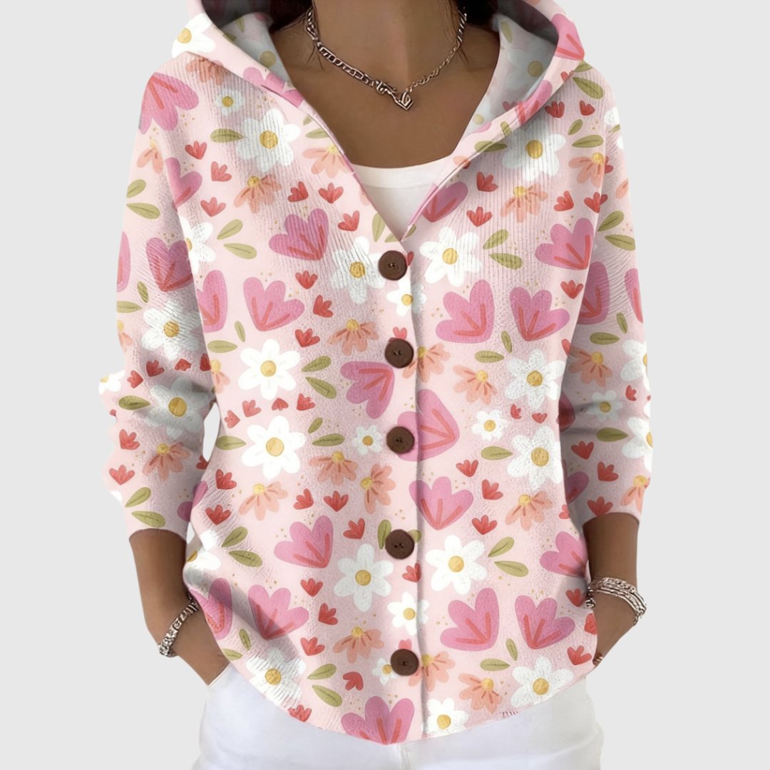 HERMINIA | Chaqueta de punto con capucha