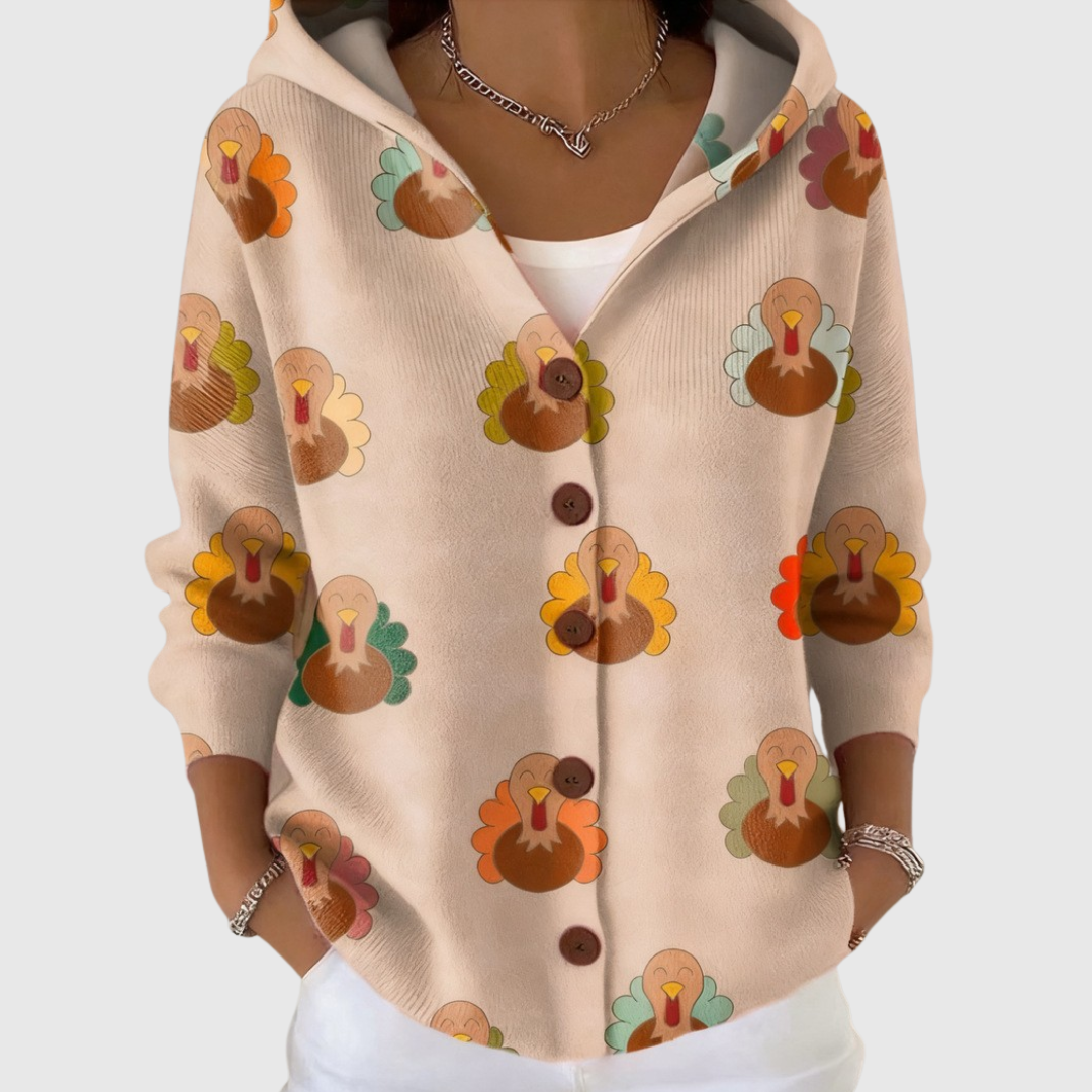 JUANA | Chaqueta de punto con capucha