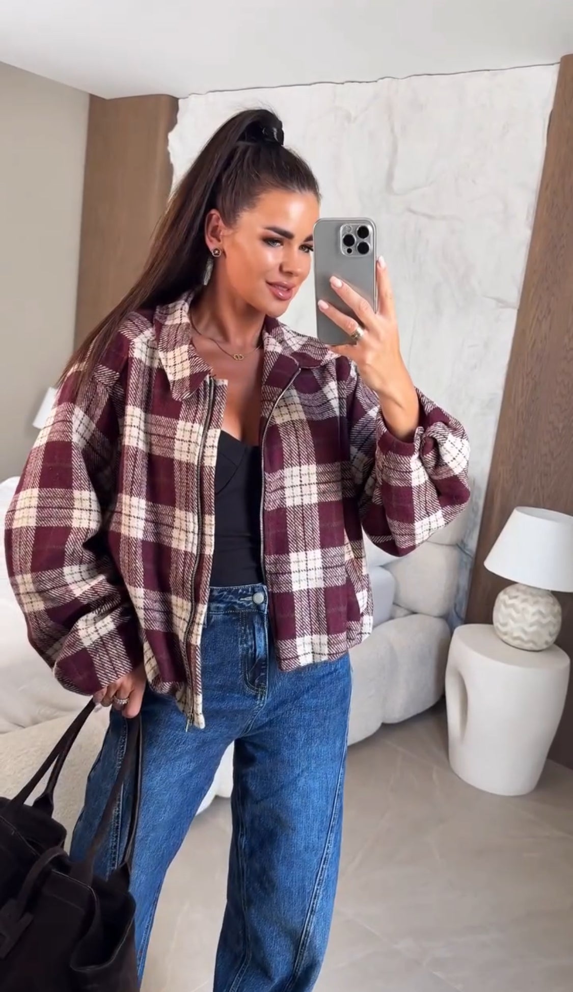 Rossella Cuadros — Chaqueta Acolchada Cuadros Escoceses | Lujo Escocés