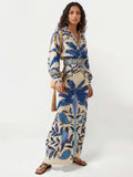 Colorful Printed Maxi Skirt Set