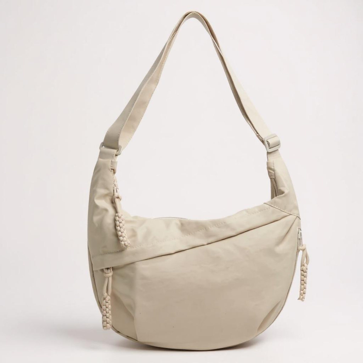FABIOLA | Bolso de hombro beige en nailon