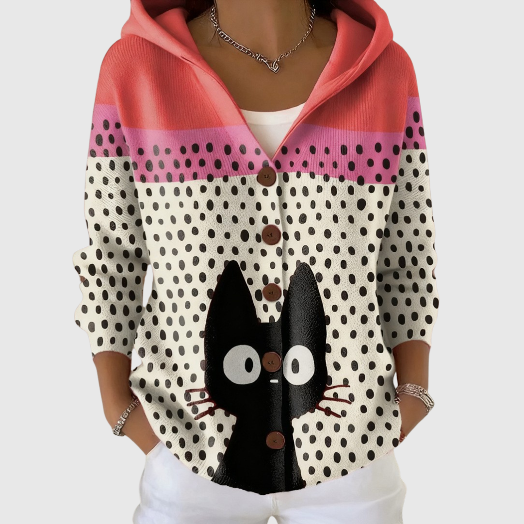VANESA | Chaqueta de punto con capucha