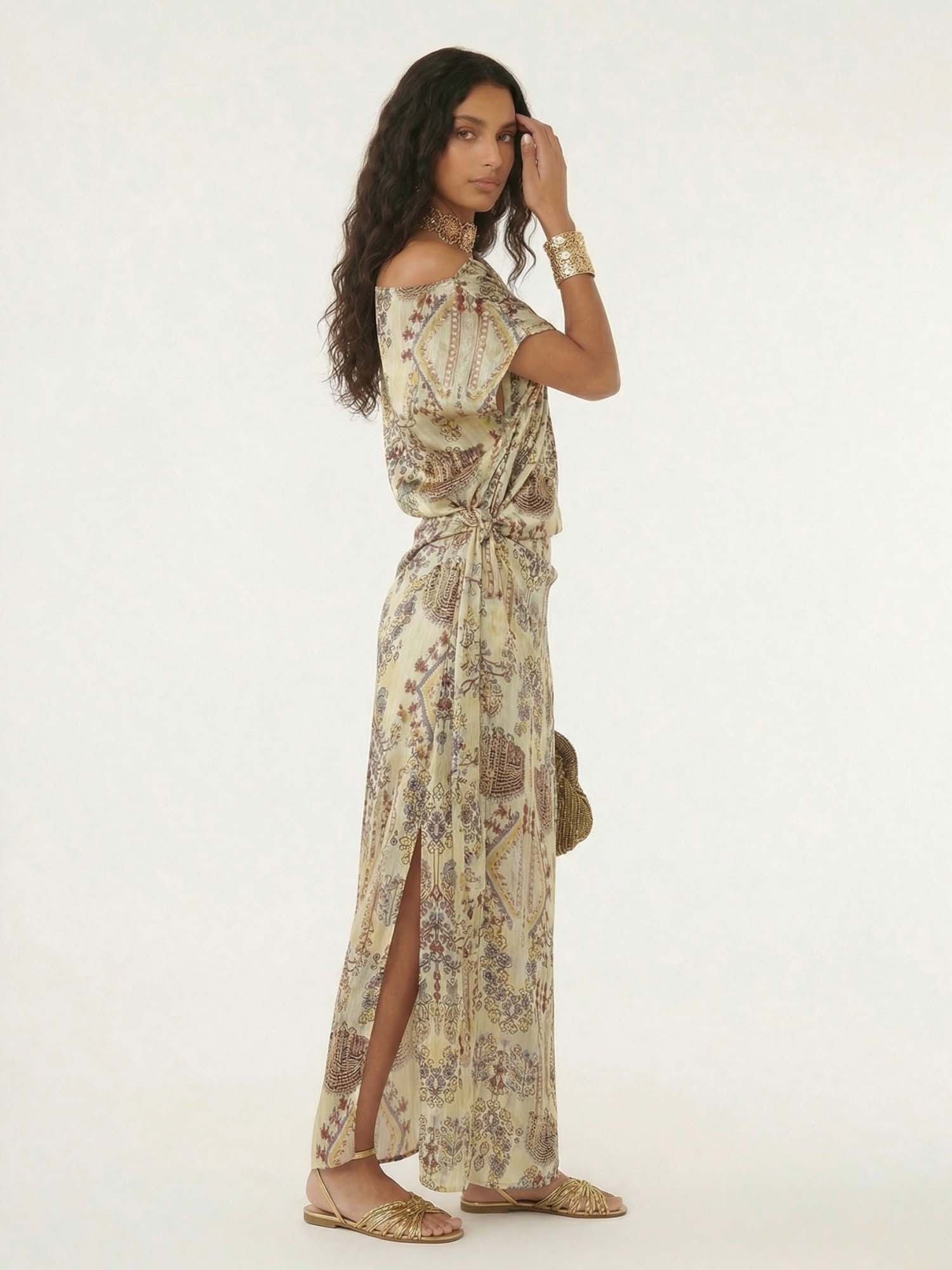Bohemian Tapestry Maxi Dress