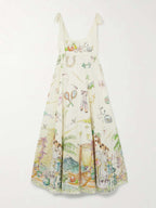 Elegant Cream Ballet Sundress with Delicate Straps