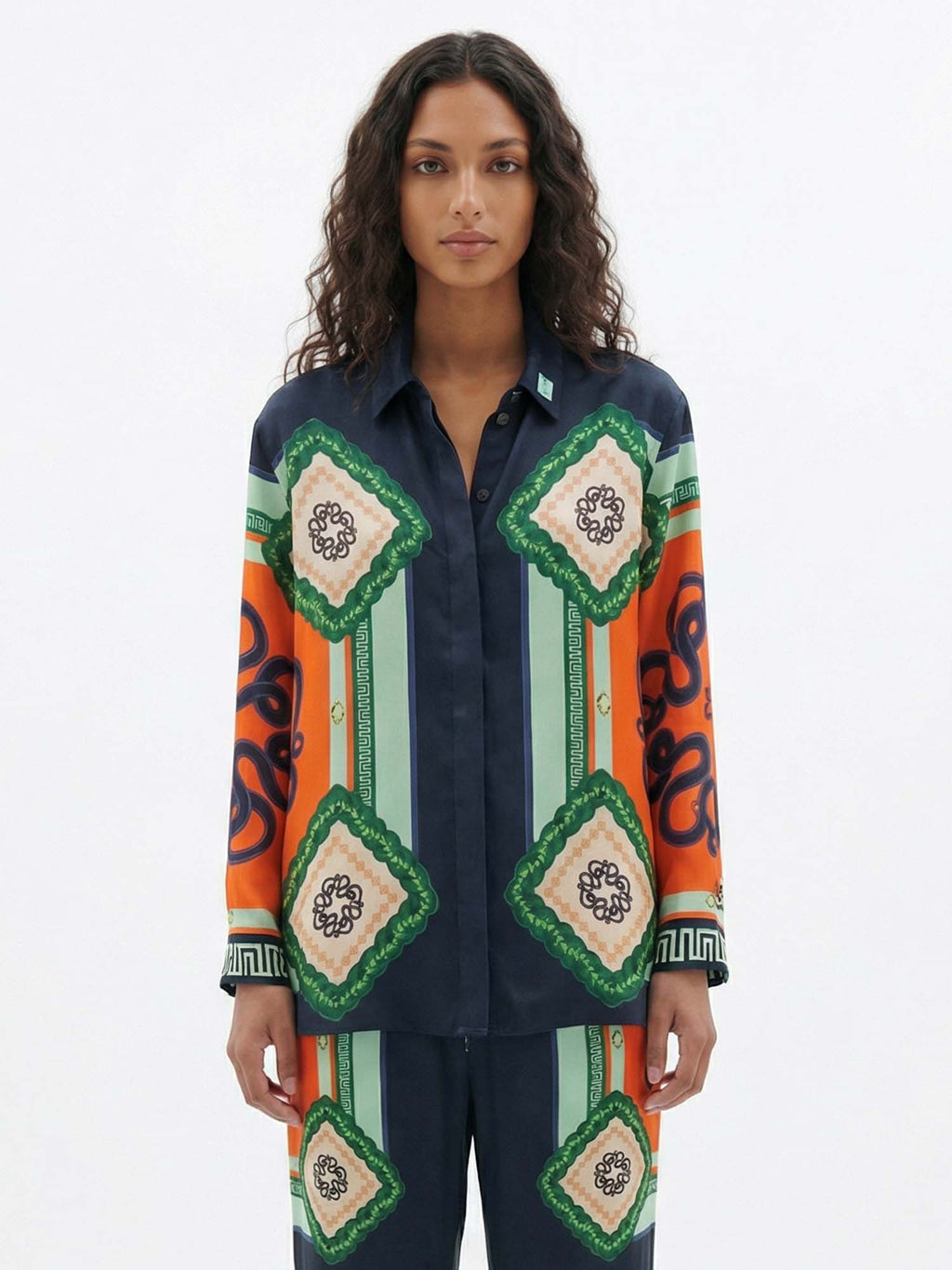 ESTRELLA | Camisa de estampado mosaico geométrico