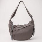 ÚRSULA | Bolso de hombro gris en nailon