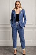 Misaya Azul — Conjunto Blazer y Pantalón Jogger | Azul Elegante