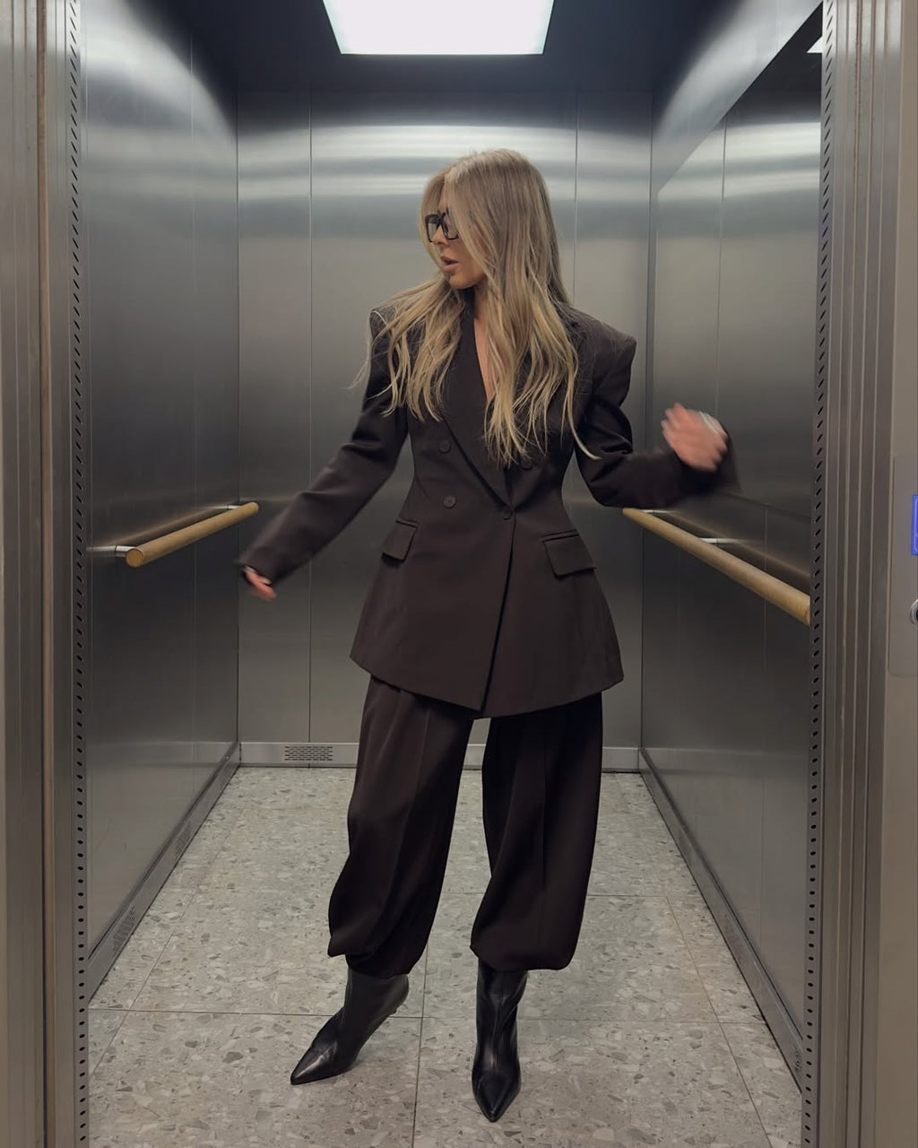 París Negro — Conjunto Blazer Oversize y Palazzo | La Parisina