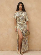 Bohemian Tapestry Maxi Dress