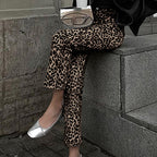 Jungla — Pantalón Recto Cintura Alta Leopardo | Mujer Felina