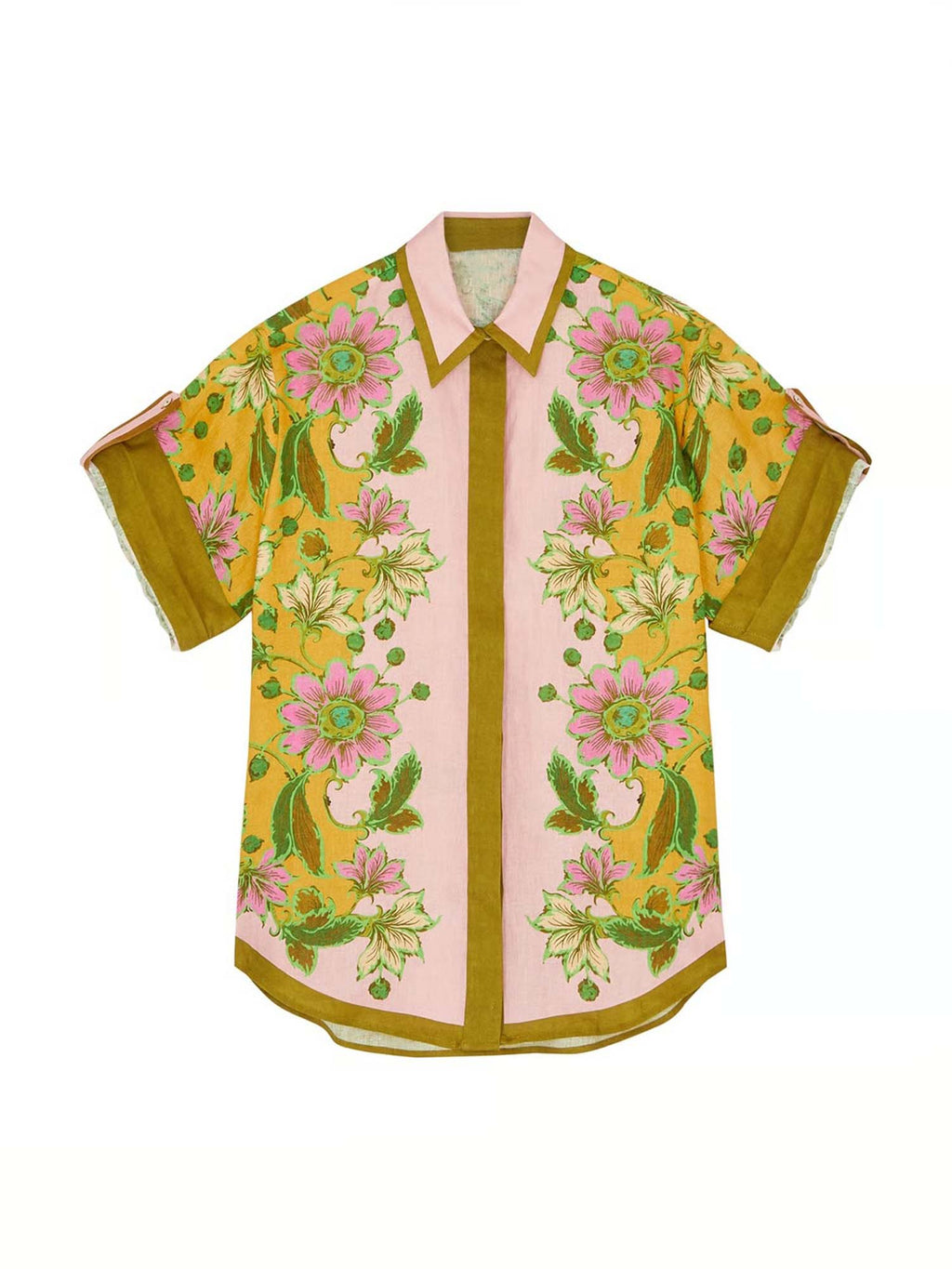 Tropical Botanical Shirt & Shorts Set