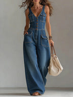 Sofia | Jumpsuit in Denim Rilassato