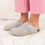 HELENA | Zueco Beige Mujer