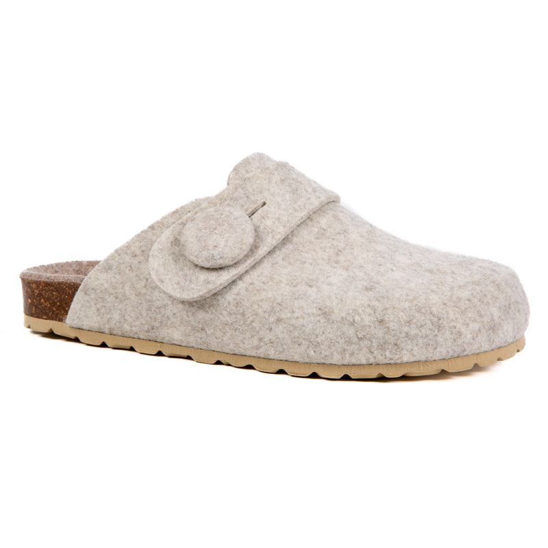HELENA | Zueco Beige Mujer