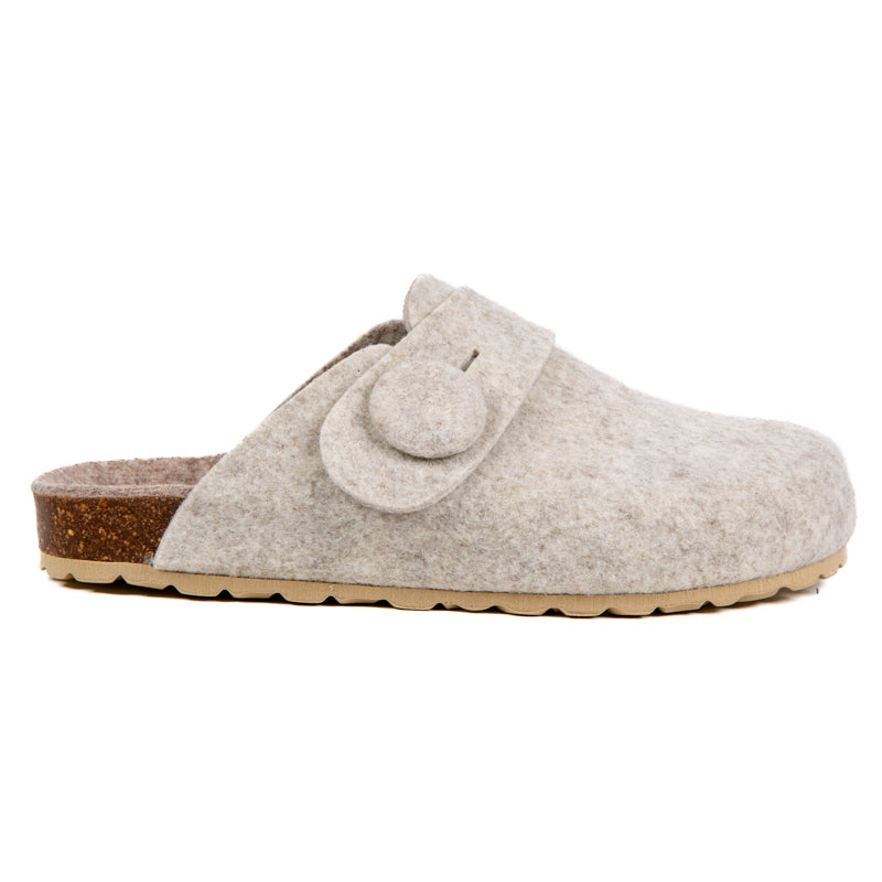 HELENA | Zueco Beige Mujer