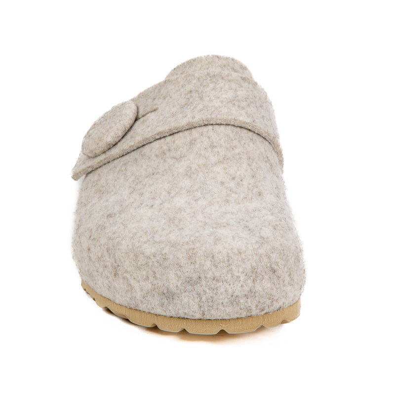 HELENA | Zueco Beige Mujer