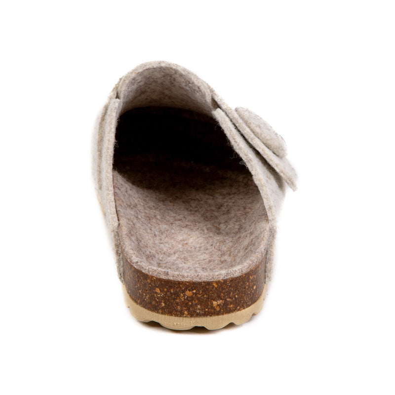 HELENA | Zueco Beige Mujer