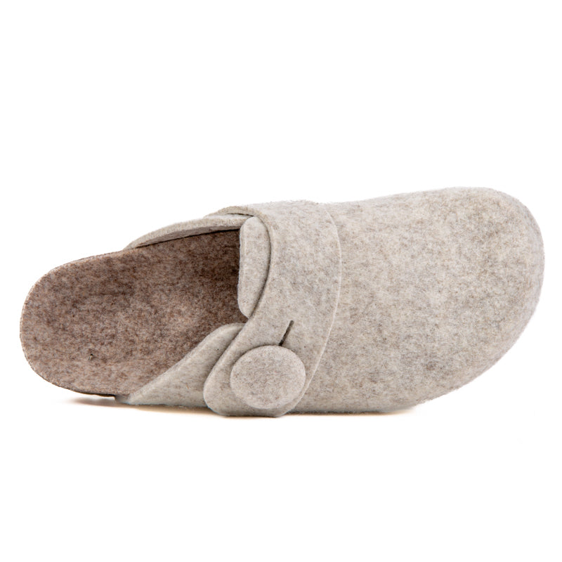 HELENA | Zueco Beige Mujer