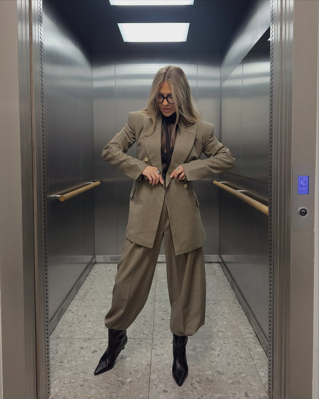 París Negro — Conjunto Blazer Oversize y Palazzo | La Parisina